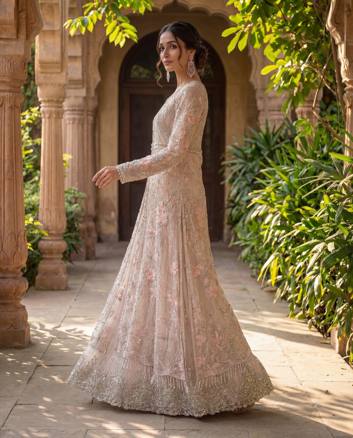 A jacket and Pallazo set- (JP-500)