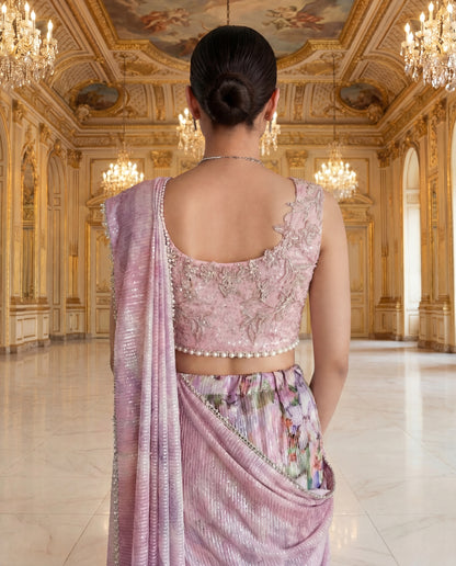 A sequinned sari- (CG-900)