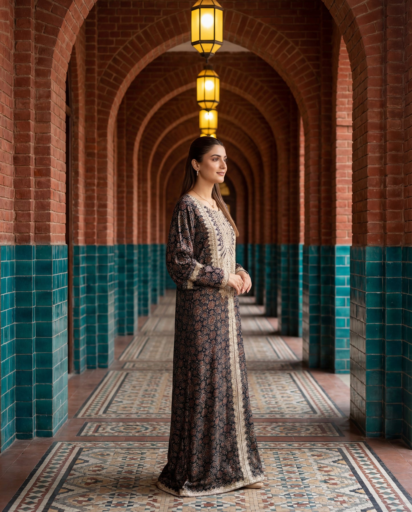 An Ajrakh kurta- (JAR-1430)