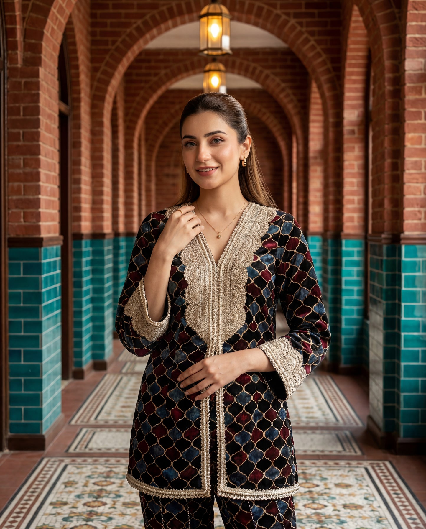 An Ajrakh set-(JKA-611100)