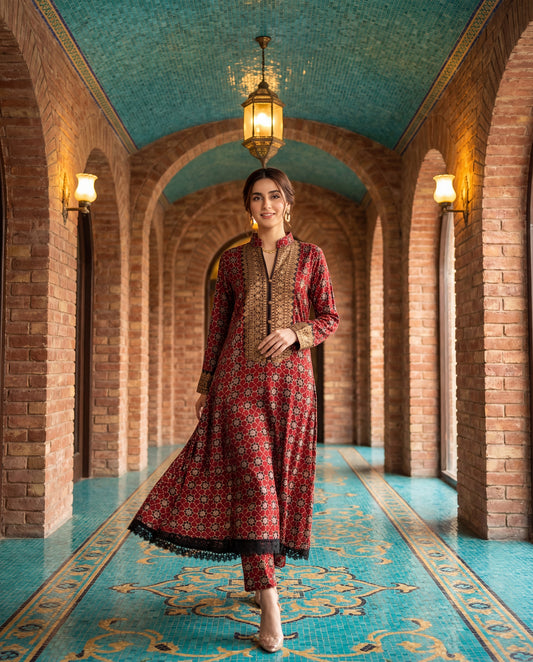 An A-line kurta set-(DM-16200)