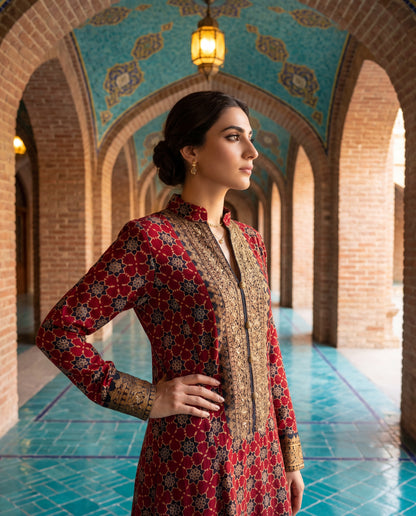 An A-line kurta set-(DM-16200)