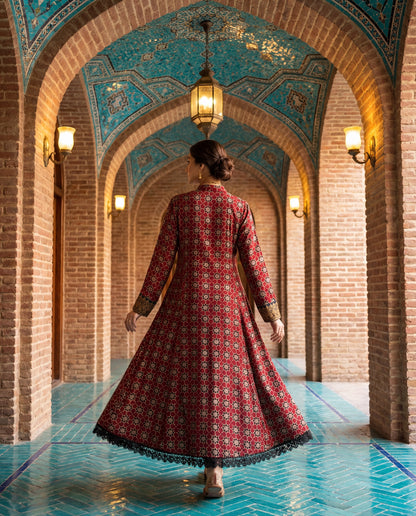 An A-line kurta set-(DM-16200)