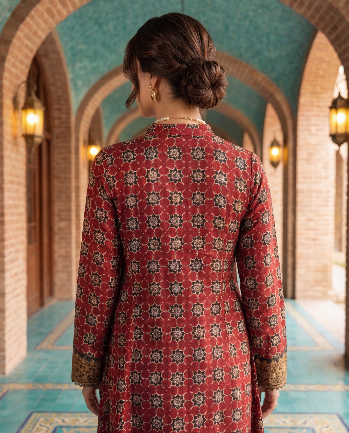 An A-line kurta set-(DM-16200)