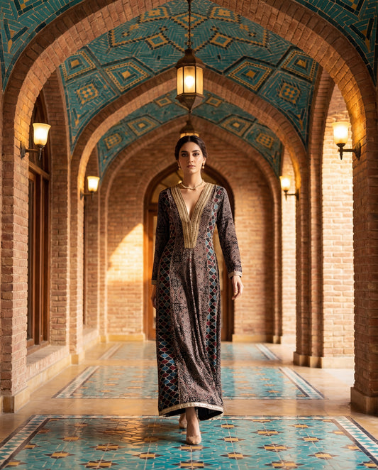 An A-line kurta-(DA-5130)