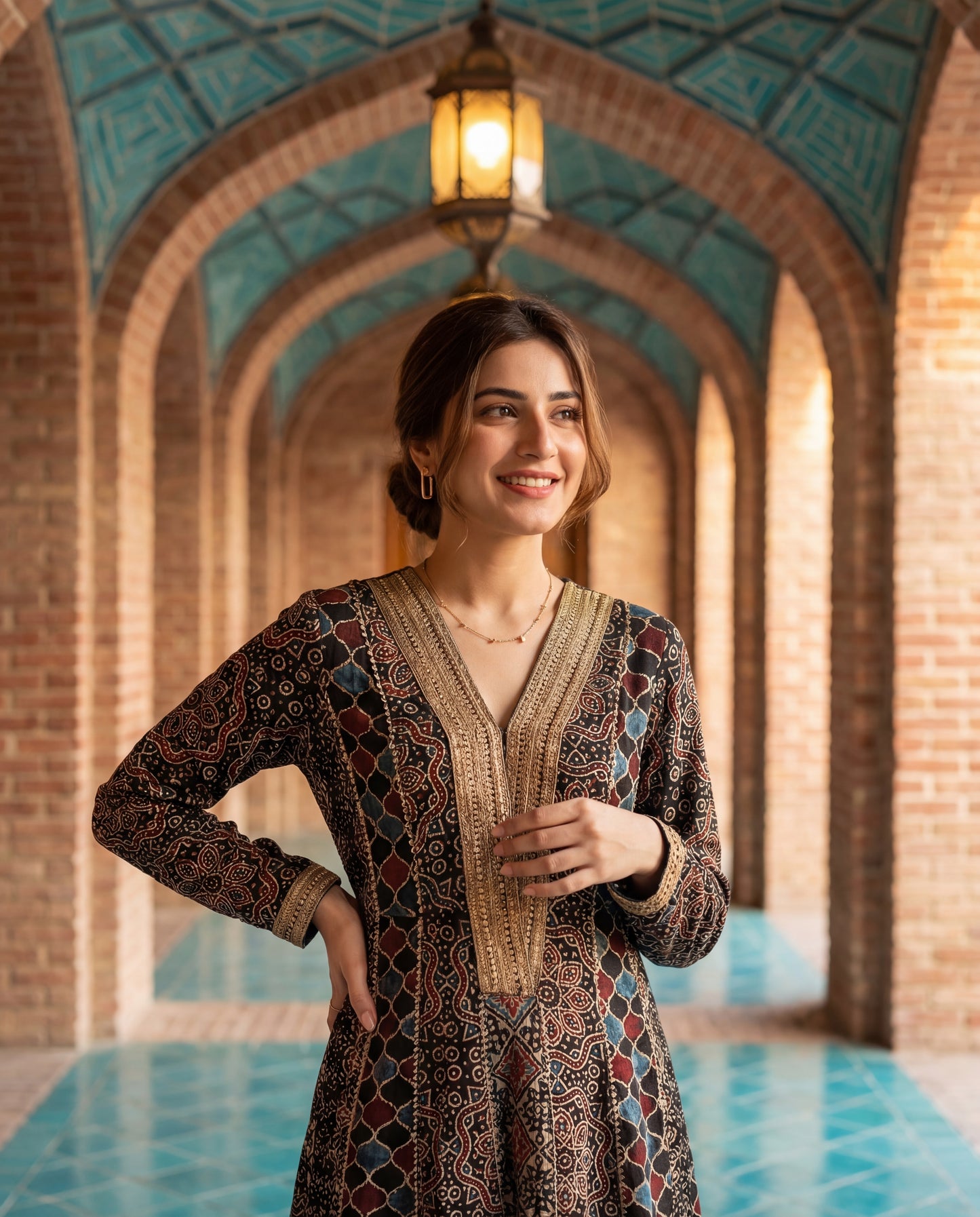 An A-line kurta-(DA-5130)