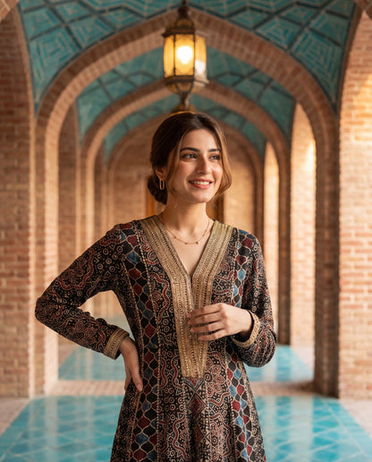 An A-line kurta-(DA-5130)