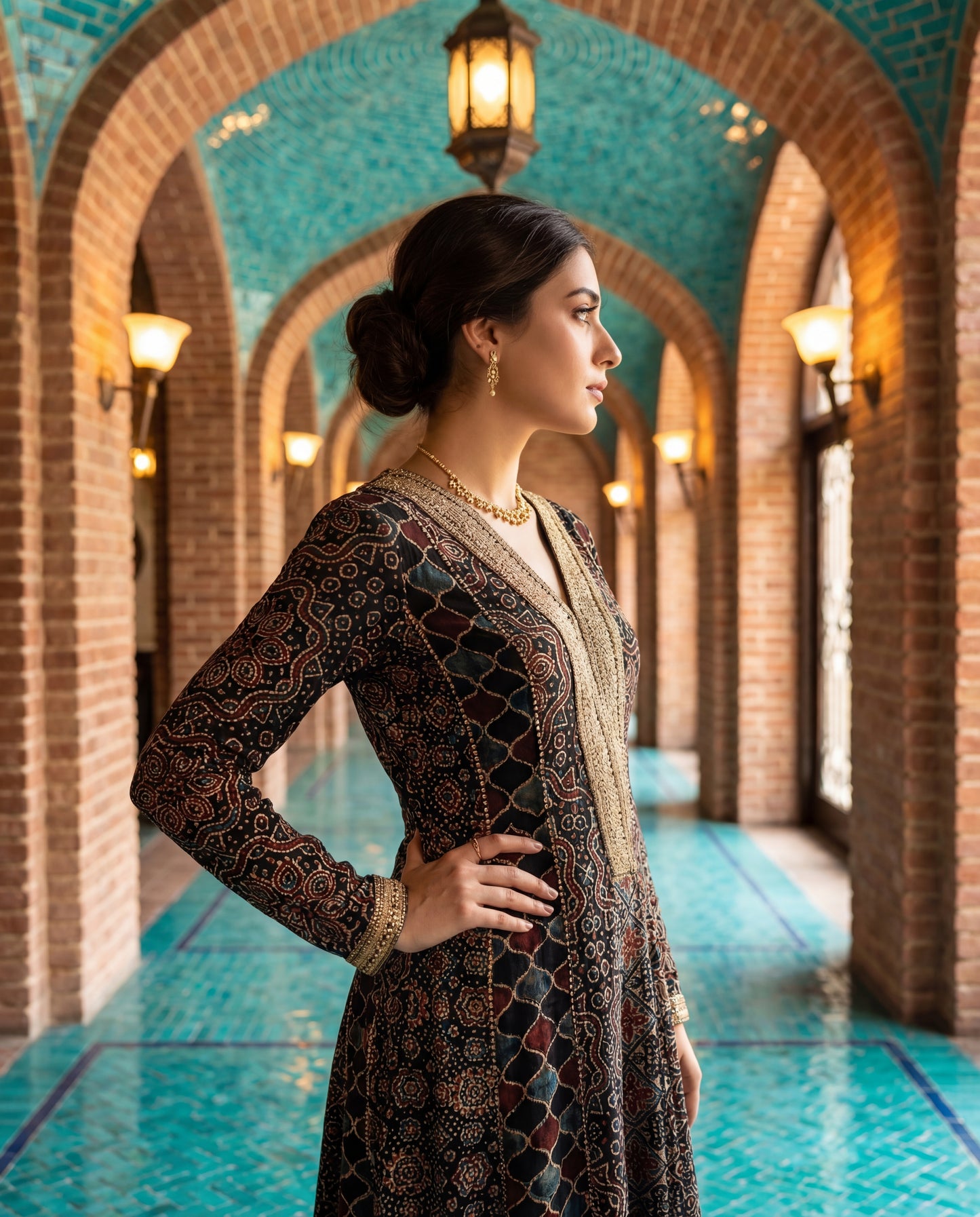An A-line kurta-(DA-5130)
