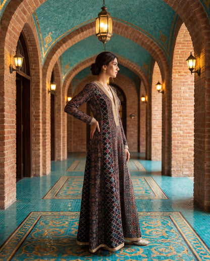 An A-line kurta-(DA-5130)
