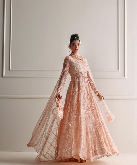 Peach Anarkali