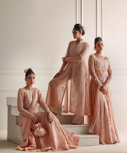 Peach ghagra set