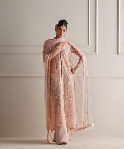 A peach jacket set