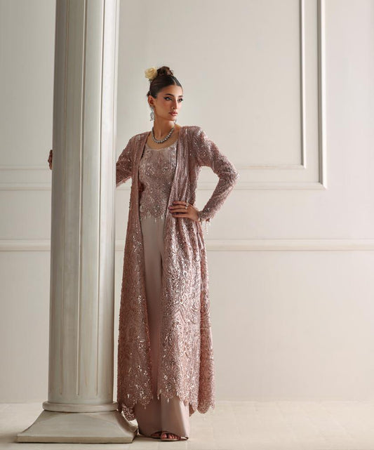 A pink jacket set