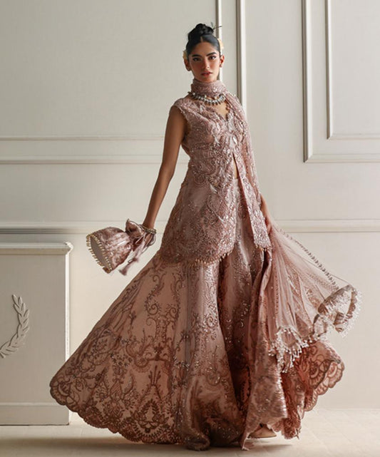 A pink pallazo set