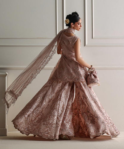 A pink pallazo set