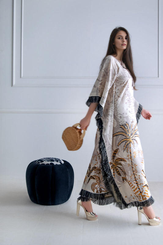 A printed kaftan
