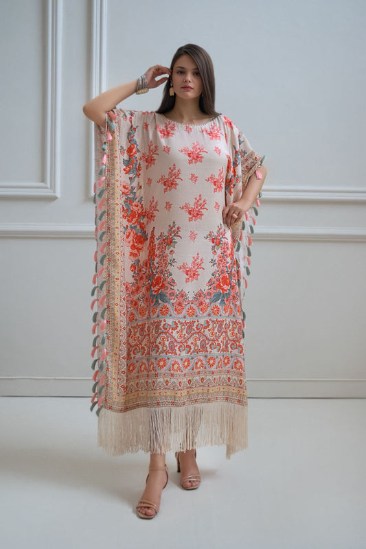 A printed kaftan
