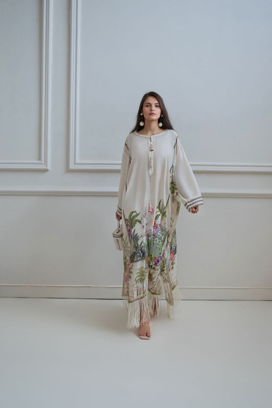 A printed kaftan