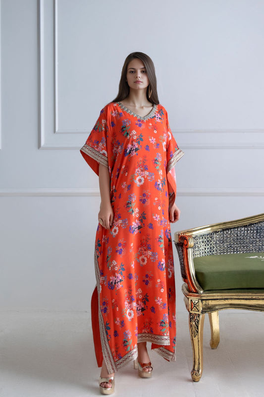 A printed kaftan