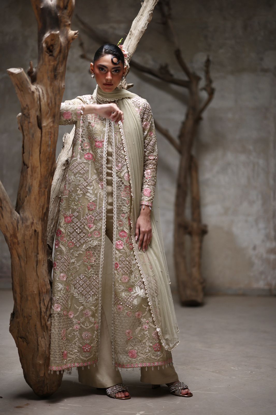 An embroidered jacket- (9217)