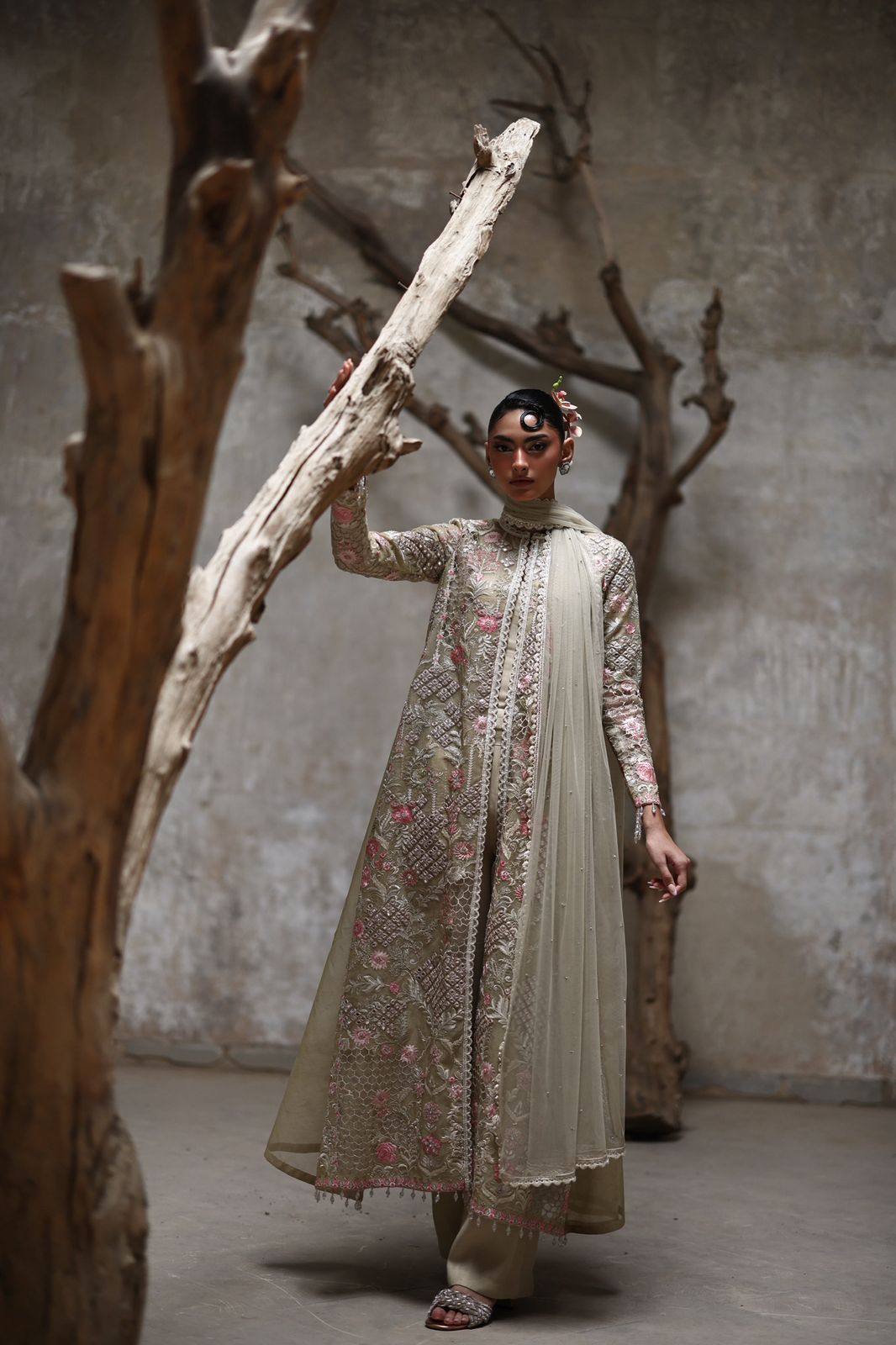 An embroidered jacket- (9217)