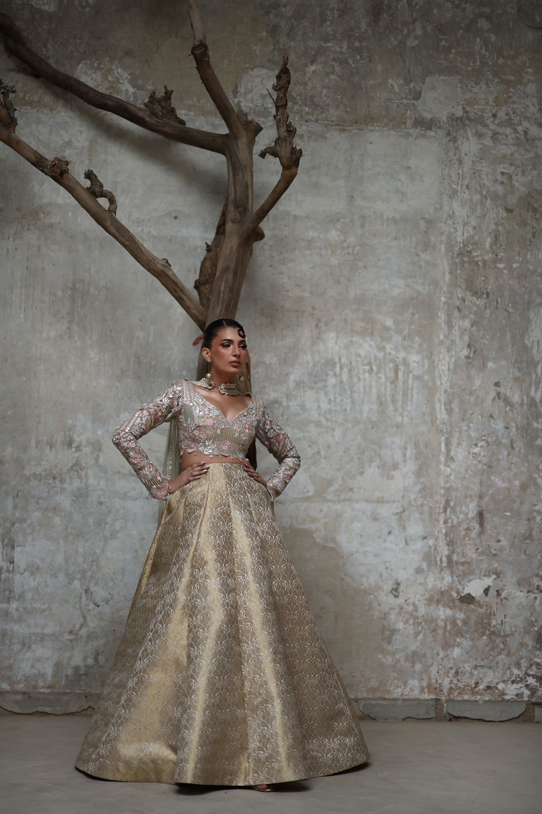 A ghagra and choli- (9124.3)