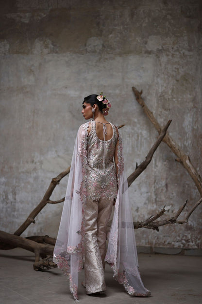 Embroidered kurta and pant set- (9124.2)