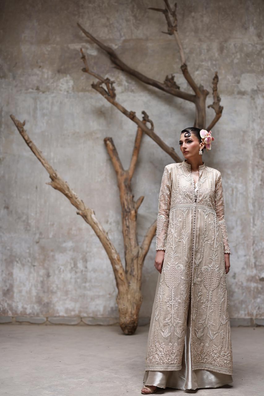 A jacket and gharara- (9640)