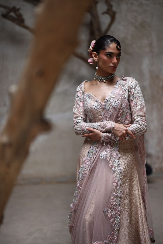 Embroidered Choli and ghagra- (9124.4)