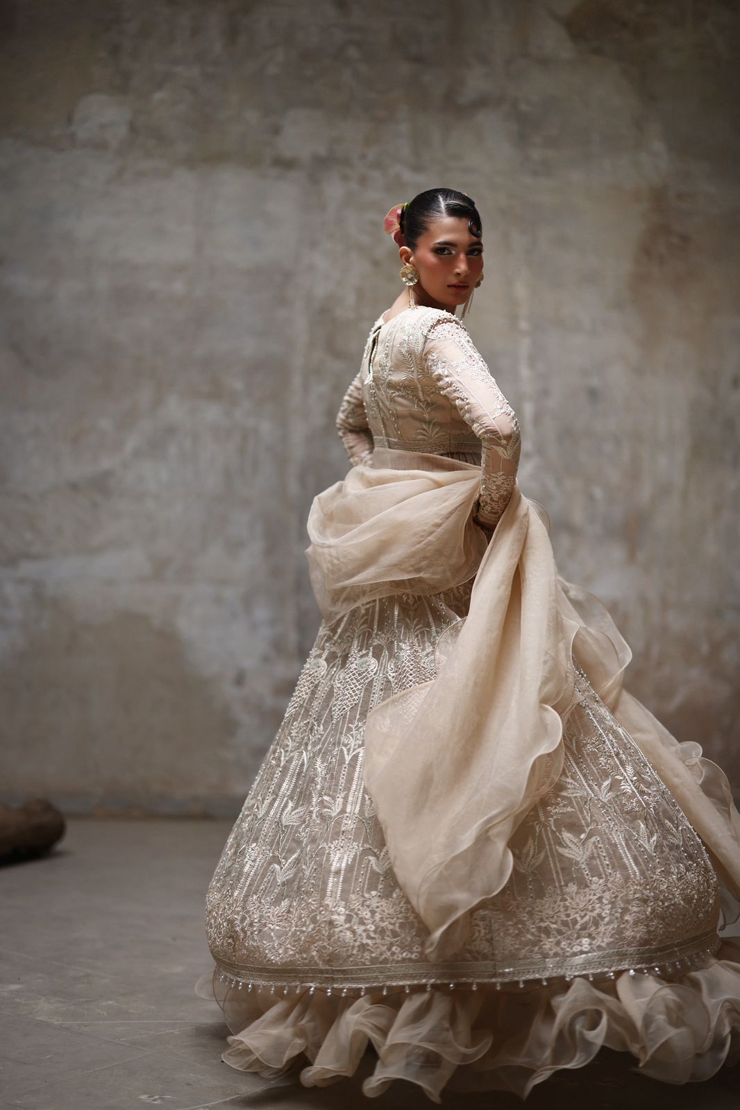 Embroidered Choli and ghagra- (9640.1)