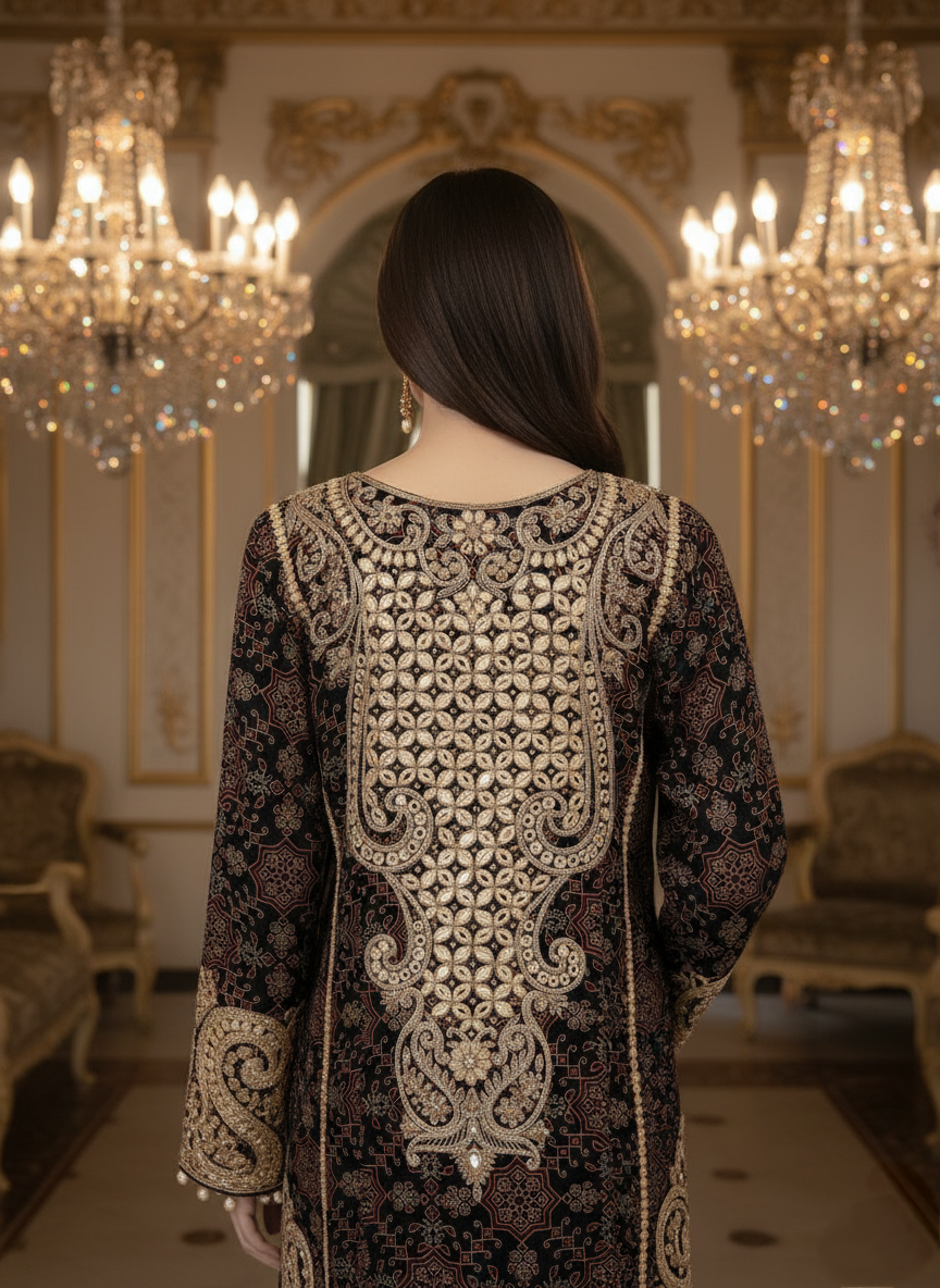 An Ajrakh kurta-(AJK-990)