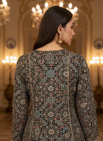 An Ajrakh kurta set-(AJK-9)