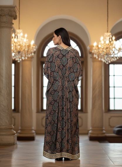 An Ajrakh Kaftan- (AJK-900)