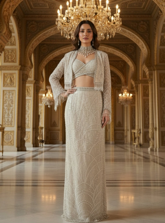 A Skirt and jacket set