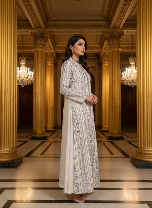 An embroidered jacket