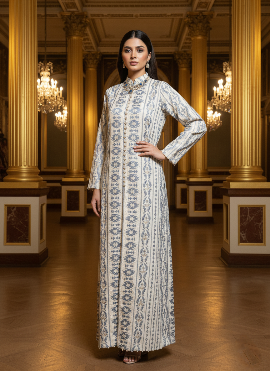 An embroidered jacket