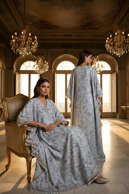 An embroidered kaftan