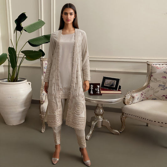 A jacket and pant set