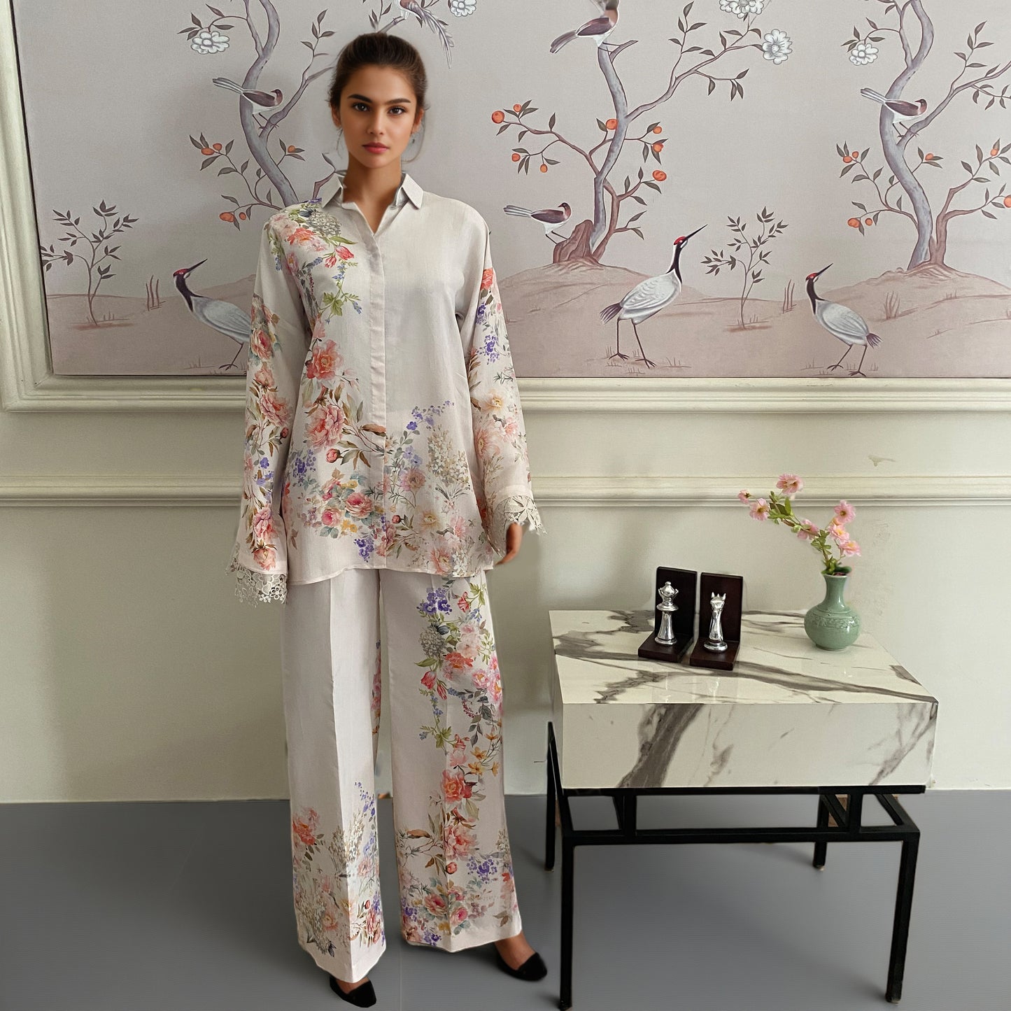 A kurta and pant set- (9178)
