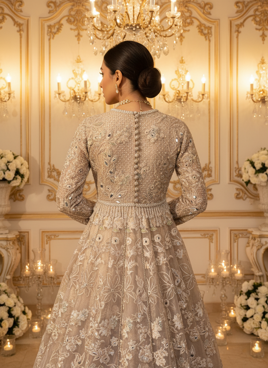 An embroidered Anarkali