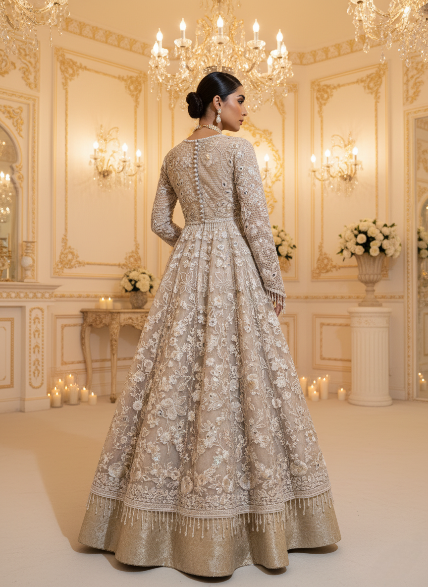 An embroidered Anarkali