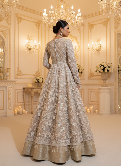 An embroidered Anarkali