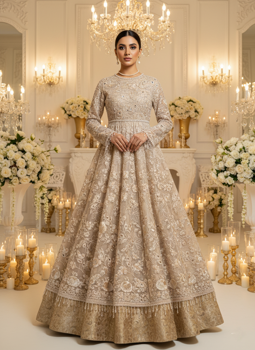 An embroidered Anarkali