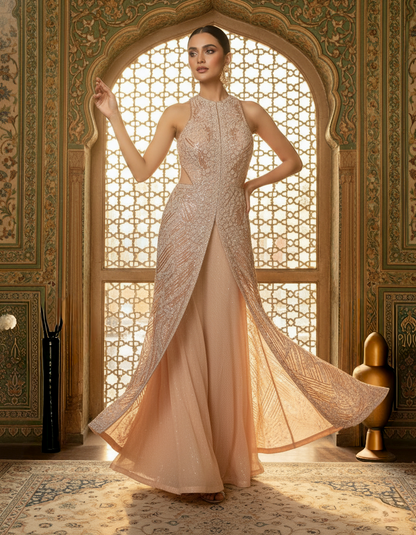 An embroidered jacket- (OF-999)