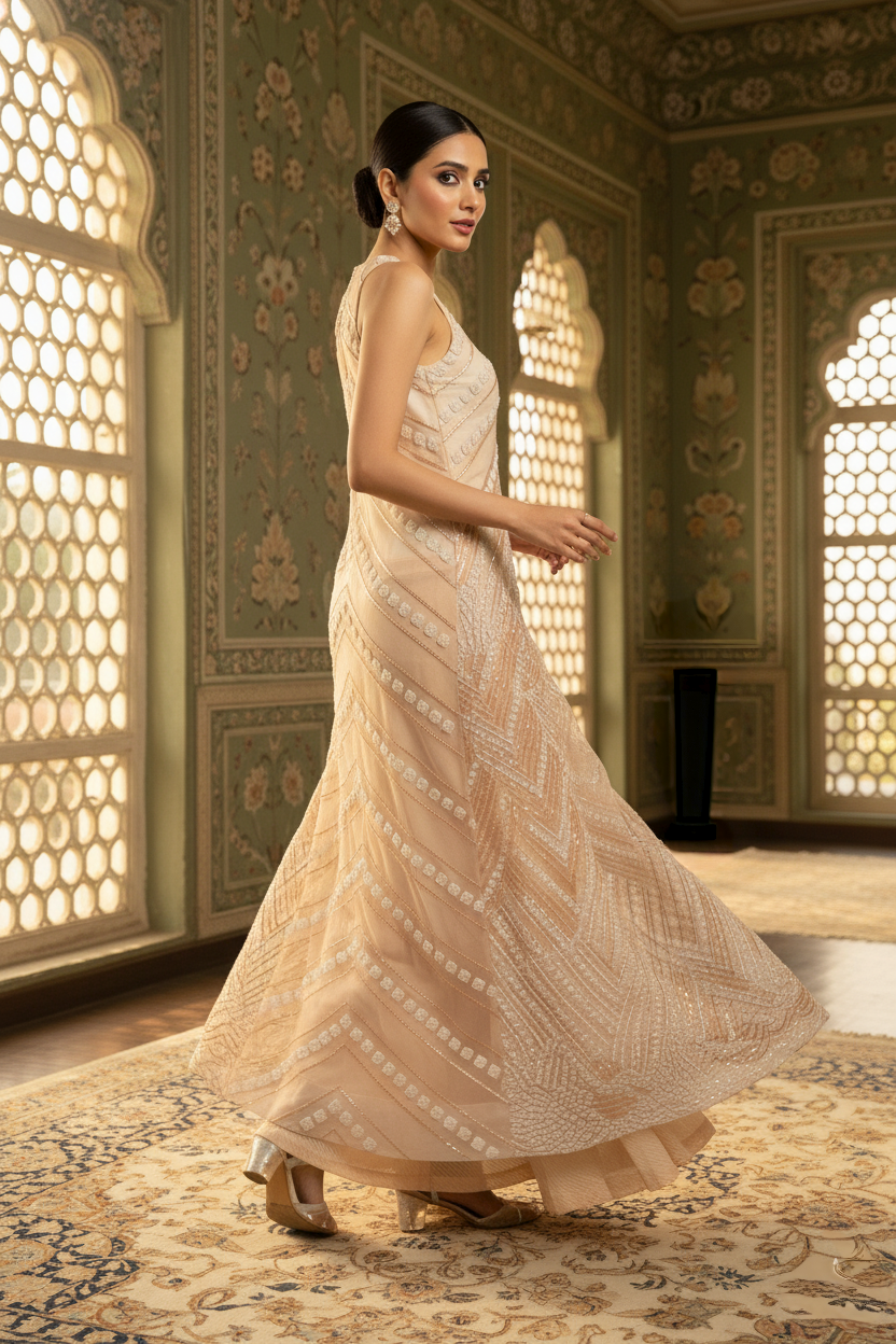 An embroidered jacket- (OF-999)