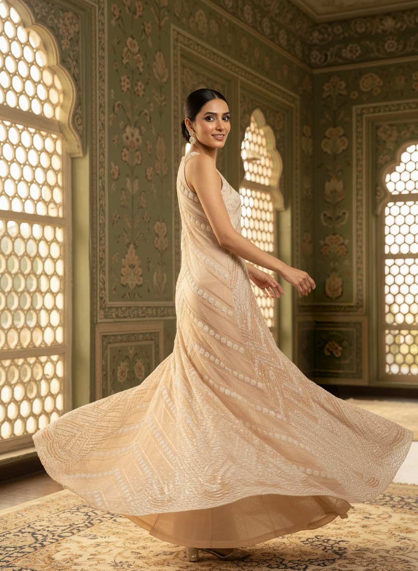 An embroidered jacket- (OF-999)