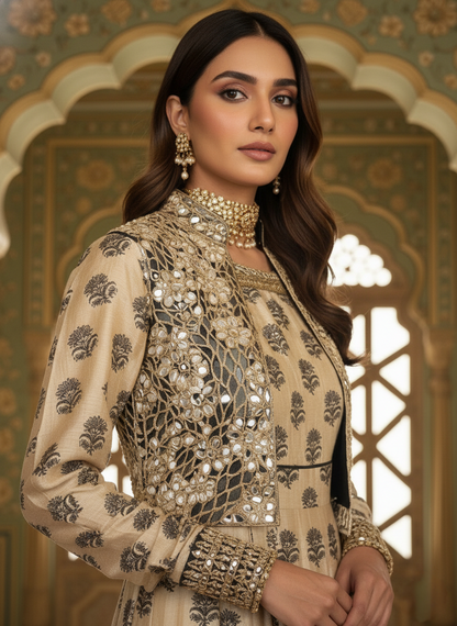 An Anarkali with a koti-(AL-018)