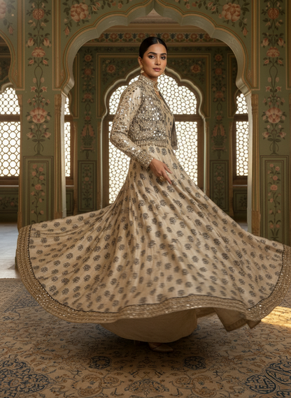 An Anarkali with a koti-(AL-018)