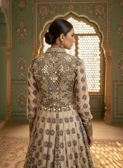An Anarkali with a koti-(AL-018)