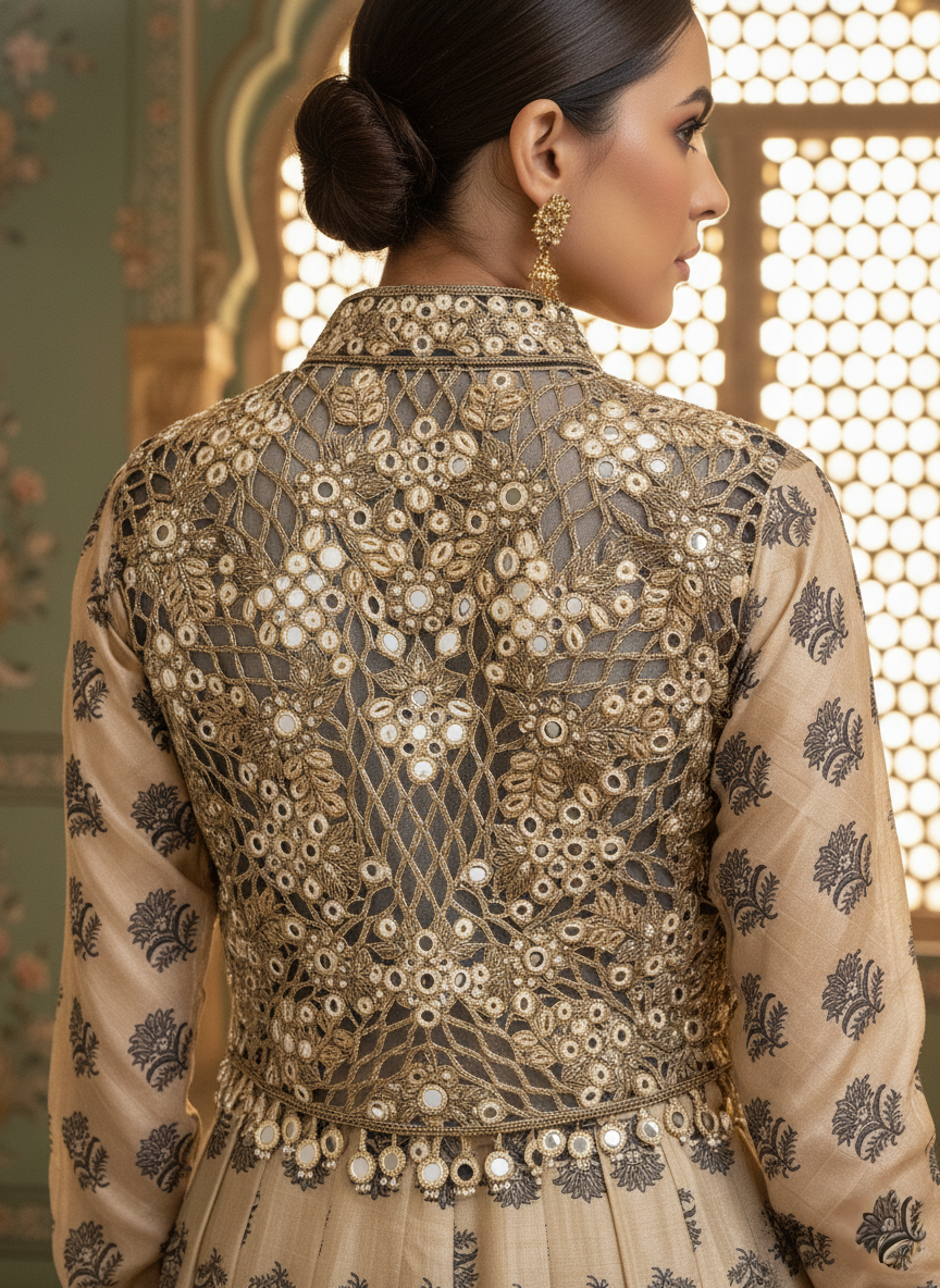 An Anarkali with a koti-(AL-018)